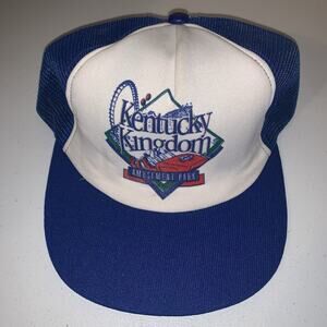 Vintage 80s Kentucky Kingdom Amusement Theme Park Trucker Hat USA